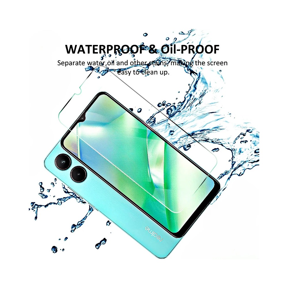 กระจกนิรภัย 4 ชิ้น สำหรับ Real - Realme C67 บทวิจารณ์และราคา