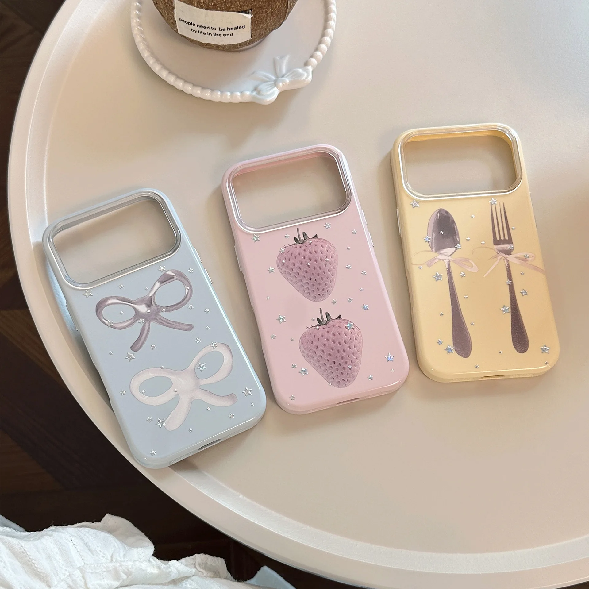 เคสโทรศัพท์ลายภาพประกอบดาวสีเง - Apple Iphone 15 Pro Max บทวิจารณ์และราคา